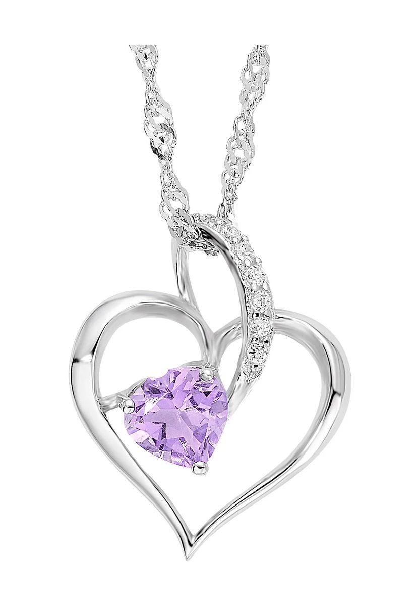 amor Damen Kette mit Anhänger, 925er Silber, silber
