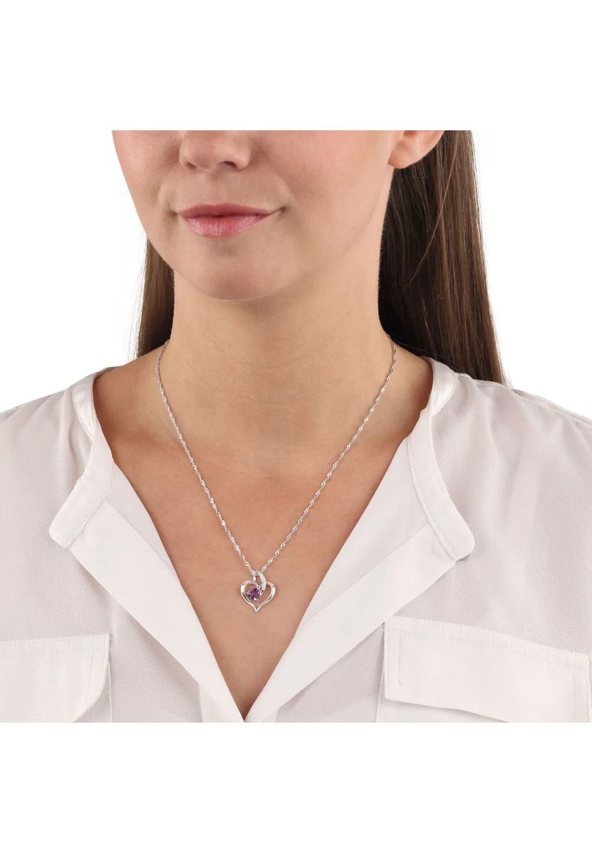 amor Damen Kette mit Anhänger, 925er Silber, silber