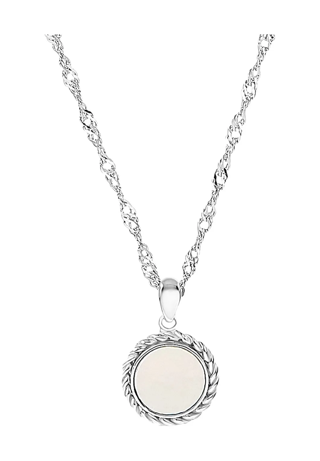 amor Damen Kette mit Anhänger, 925er Silber, silber