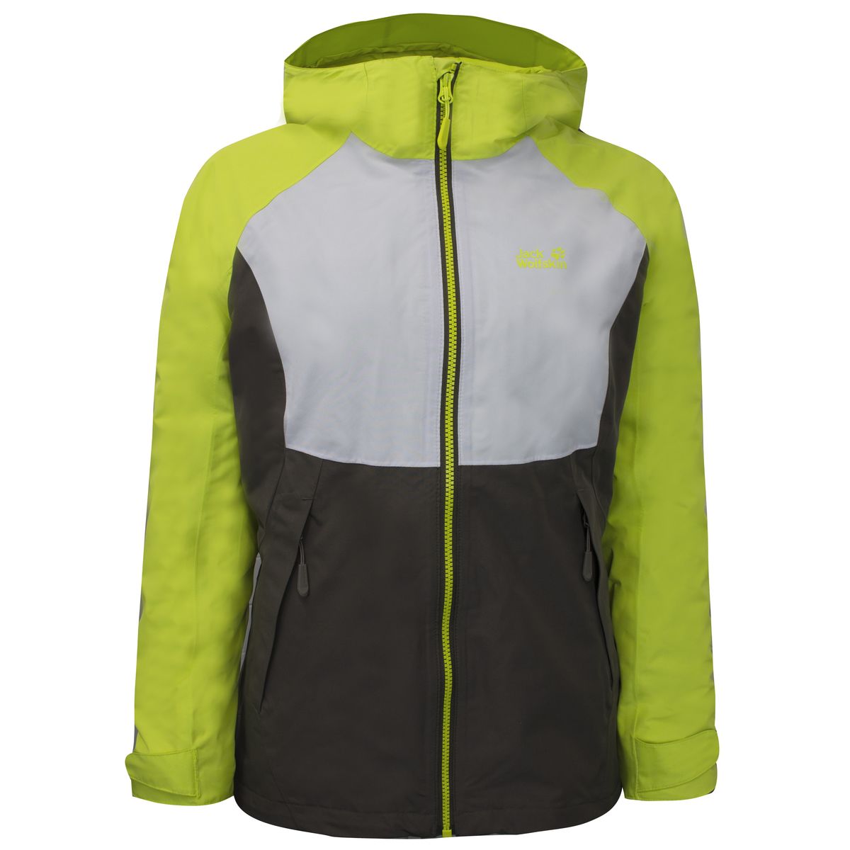 Damen Colorblock Kapuzenjacke