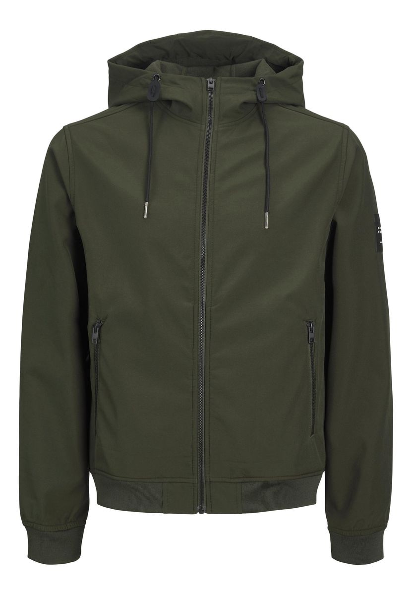 Herren Softshelljacke mit Kapuze und Taschen