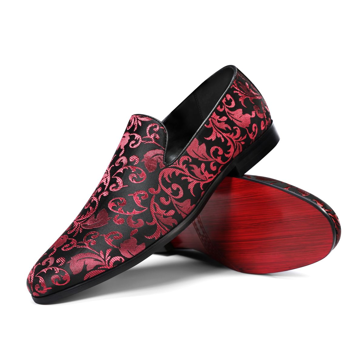Elegante Jacquard-Slipper mit Damastmuster