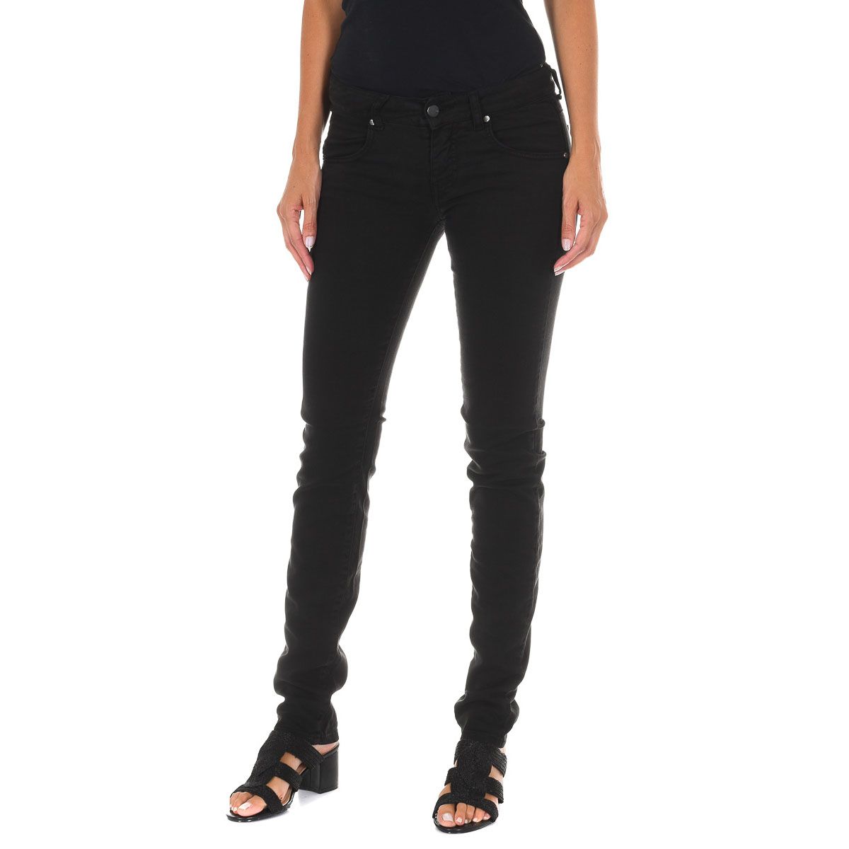 Schwarze Slim Fit Denim Jeans