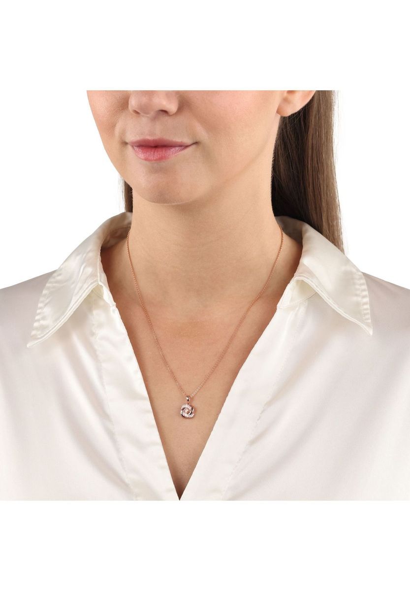 amor Damen Kette mit Anhänger "9271313", 925er Silber, ROSÉGOLD