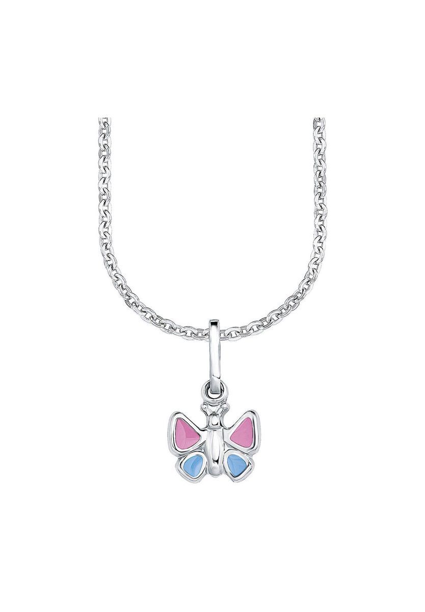 amor Mädchen Kette mit Anhänger Schmetterling, 925er Silber, silber