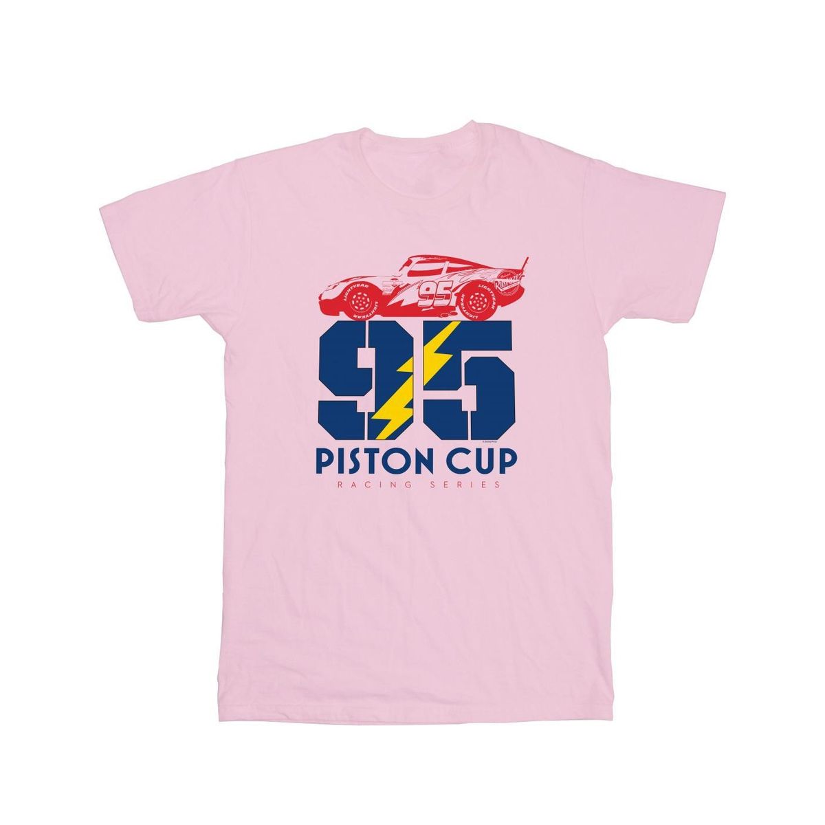 Disney Herren Cars Piston Cup 95 T-Shirt (Babyrosa)