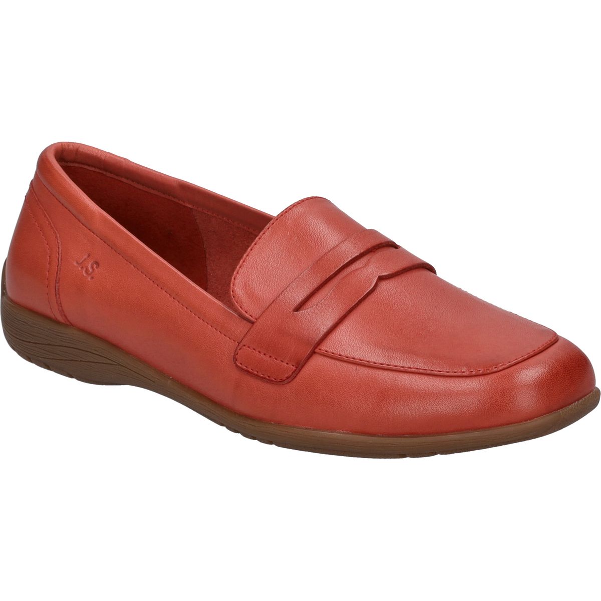 Leder Penny Loafer mit Riemendetail