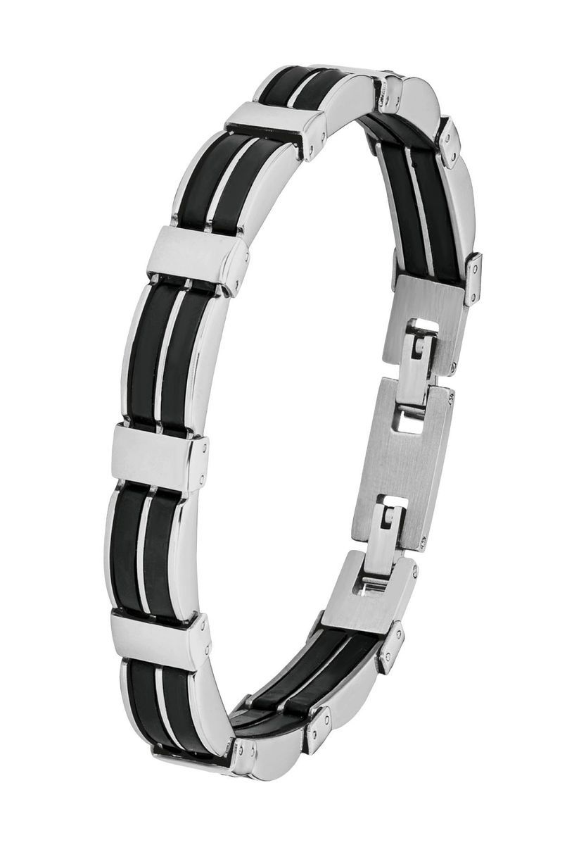 amor Herren Armband "9342433", Edelstahl, schwarz