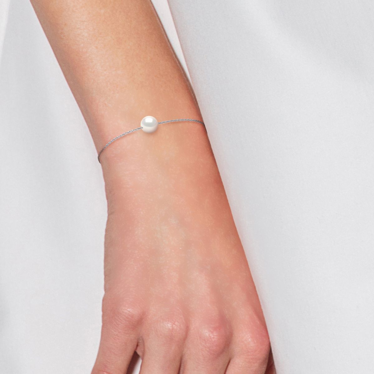 Zartes Süßwasserperlen-Kettenarmband