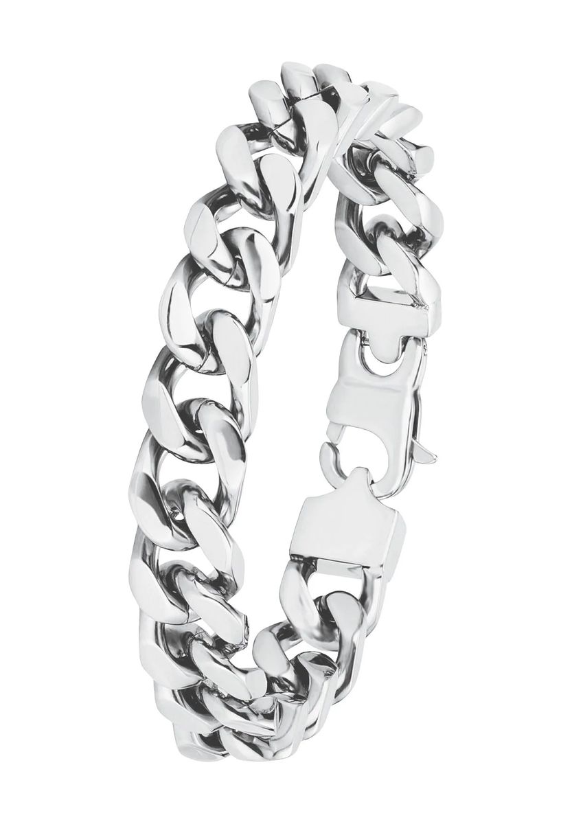 amor Herren Armband, Edelstahl, silber