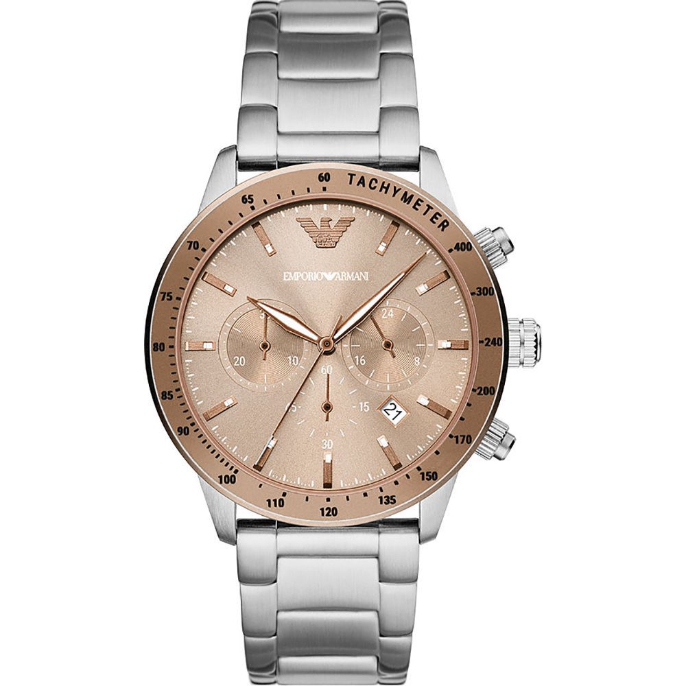 Herrenuhr Silber und Roségold