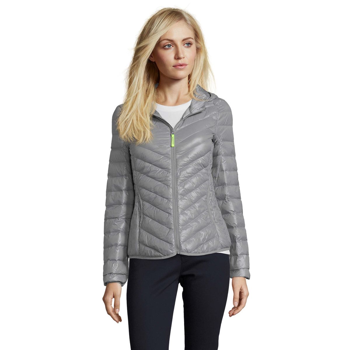 Leichte Steppjacke mit Chevron-Muster