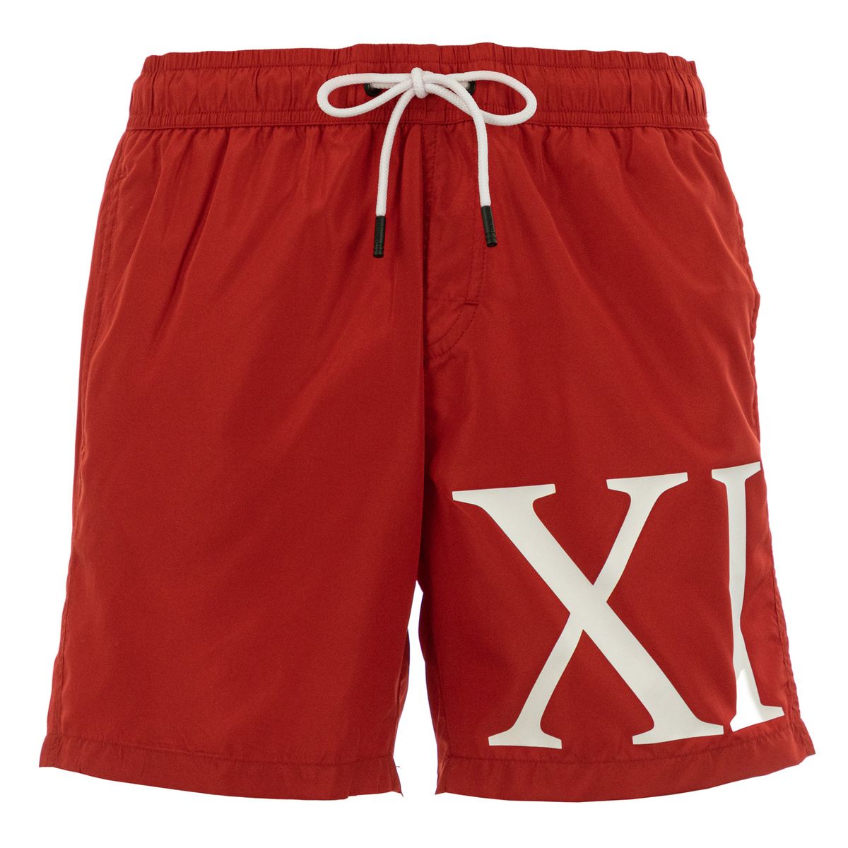 Rote Herren Badehose mit Logo