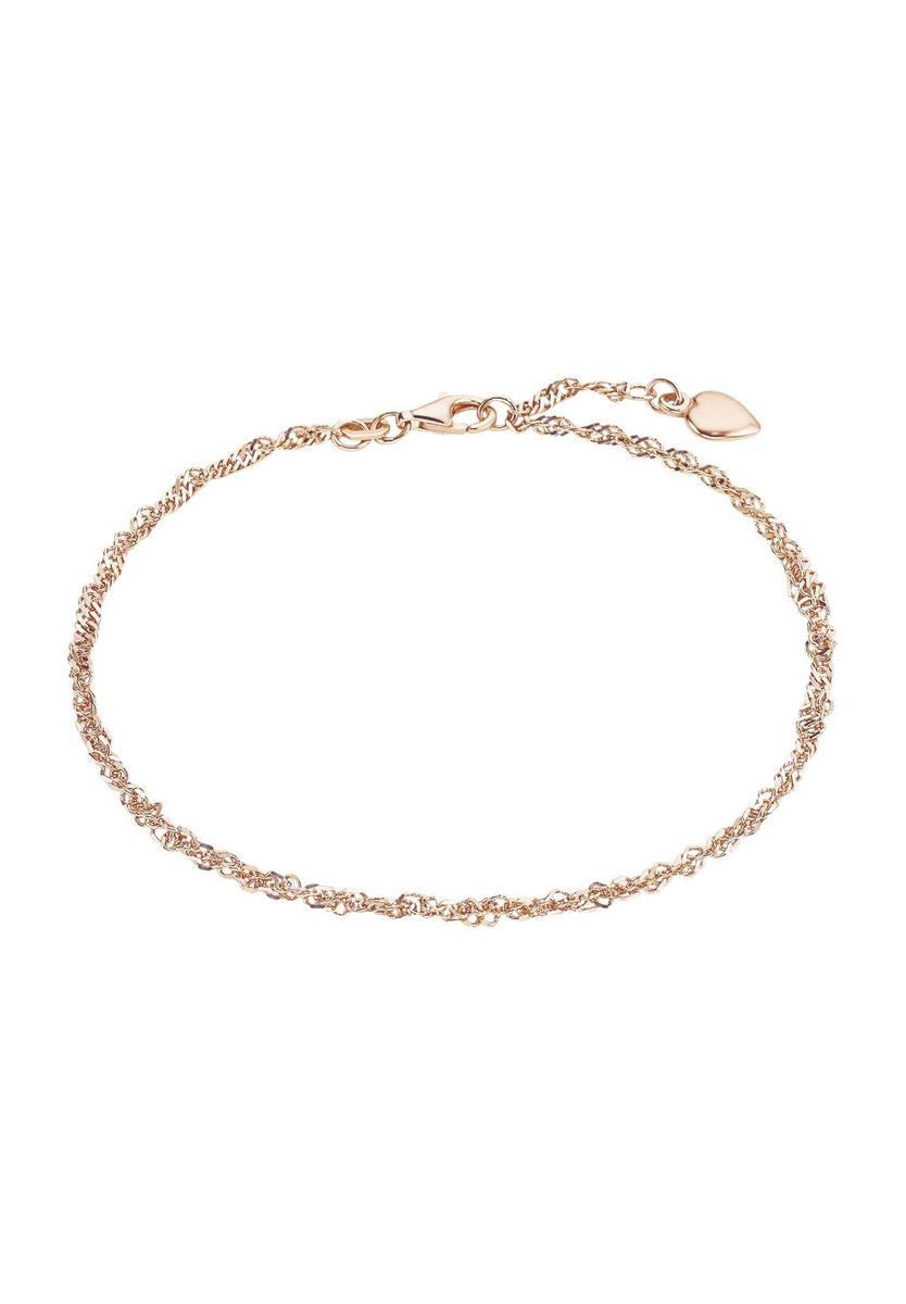 amor Damen Fußkette "9557837", 925er Silber, roségold