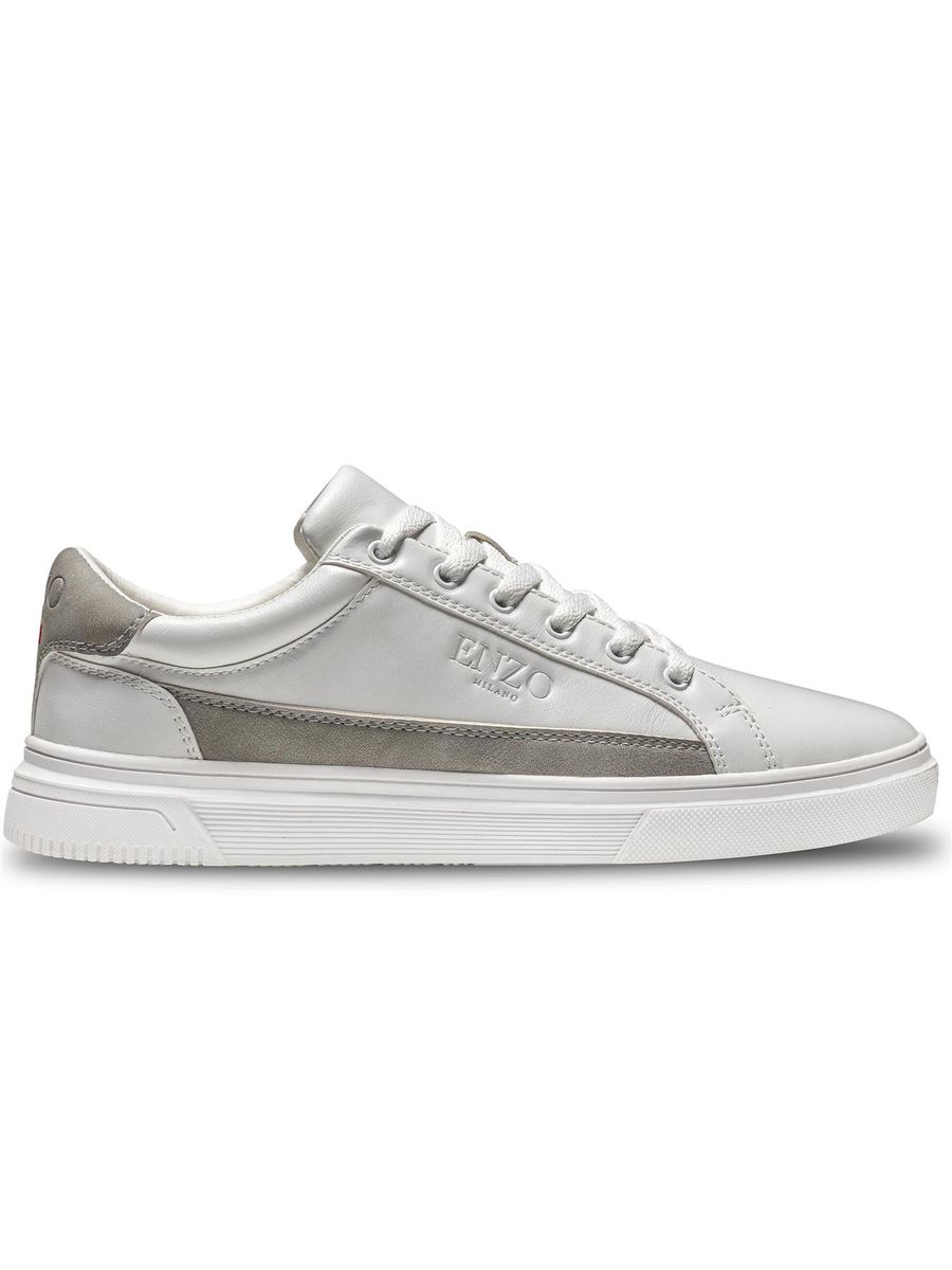 Herrenmode-Sneaker in Lederoptik