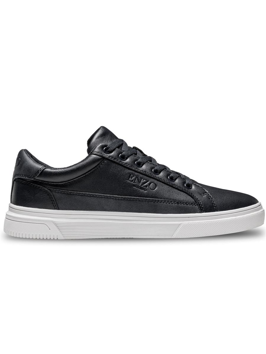 Herrenmode-Sneaker in Lederoptik