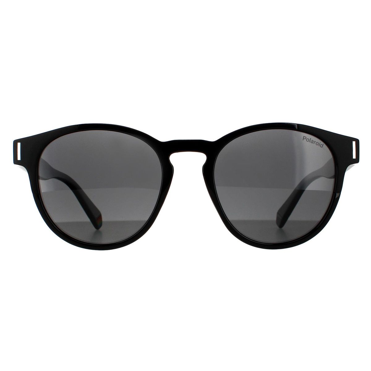 Runde schwarze polarisierte Sonnenbrille