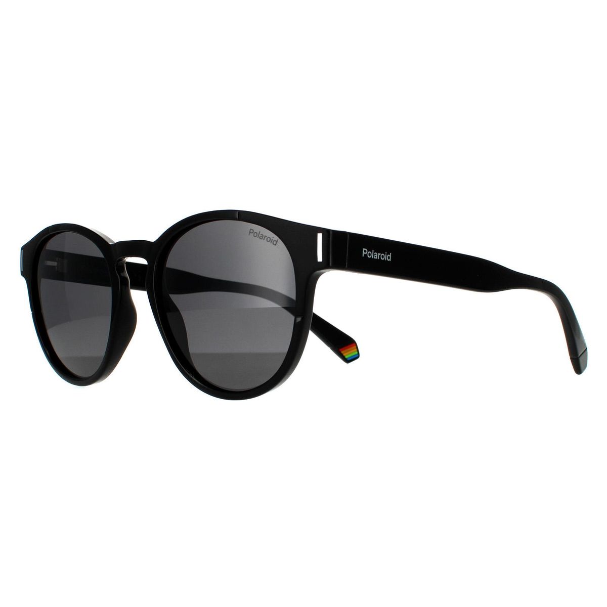 Runde polarisierte Sonnenbrille mit Schlüssellochsteg