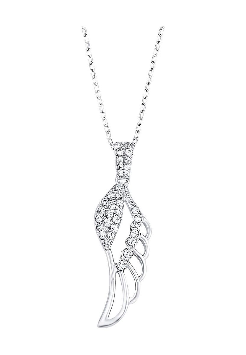 amor Damen Kette mit Anhänger "9609222", 925er Silber, silber