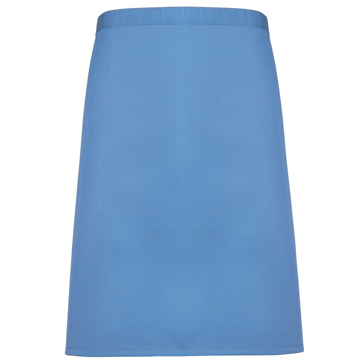 Mittellange saphirblaue Schürze