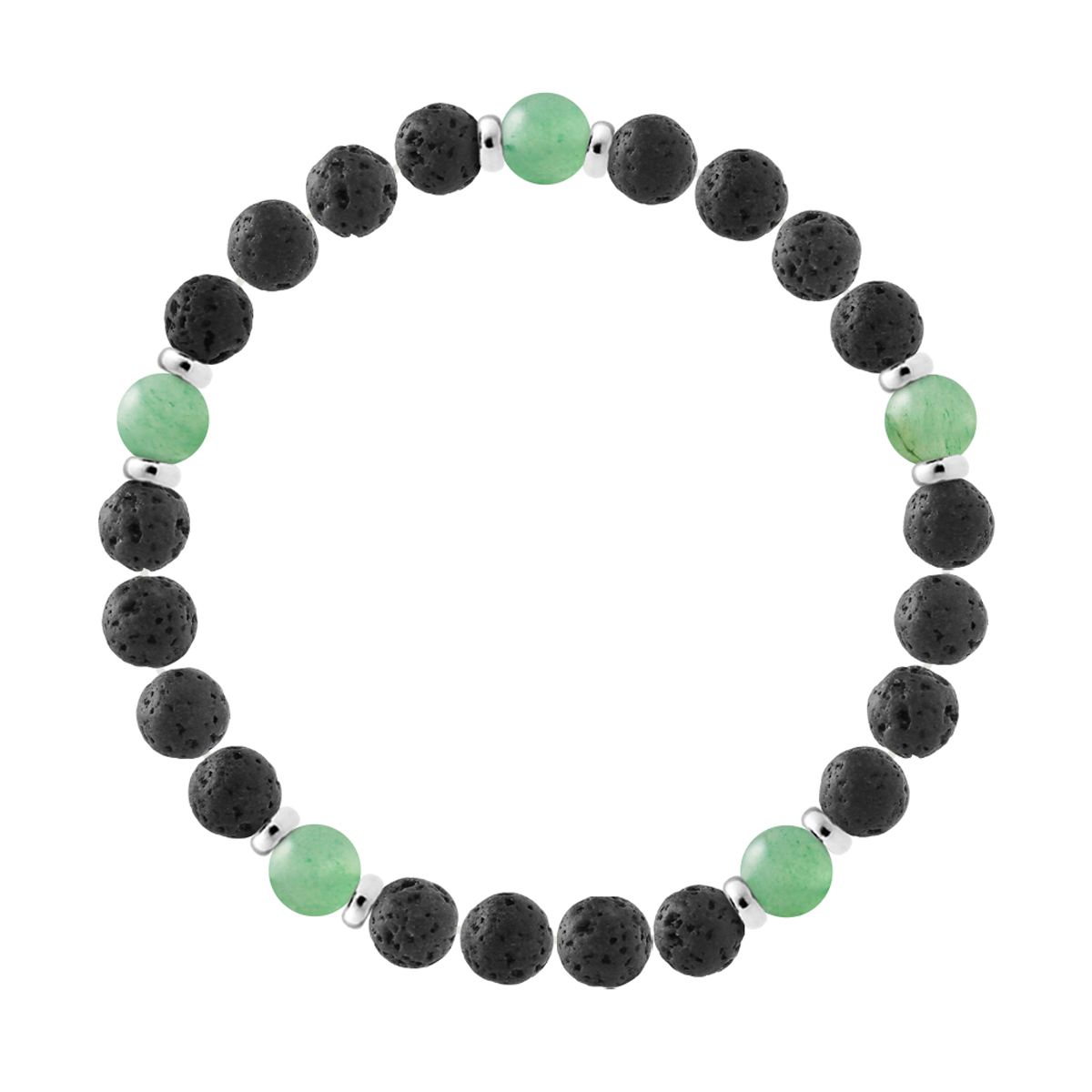 Lavastein Aventurin Perlenarmband