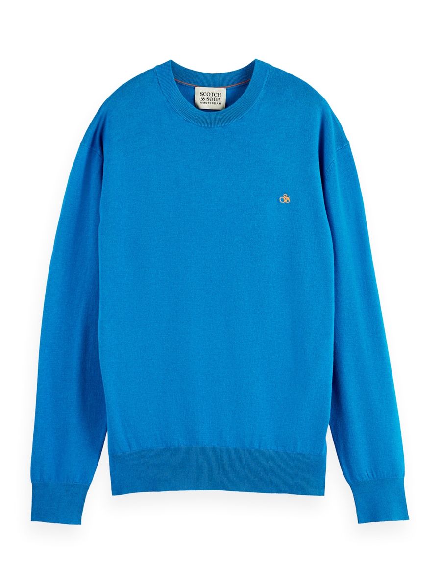 Herren Feinstrick Rundhals Pullover