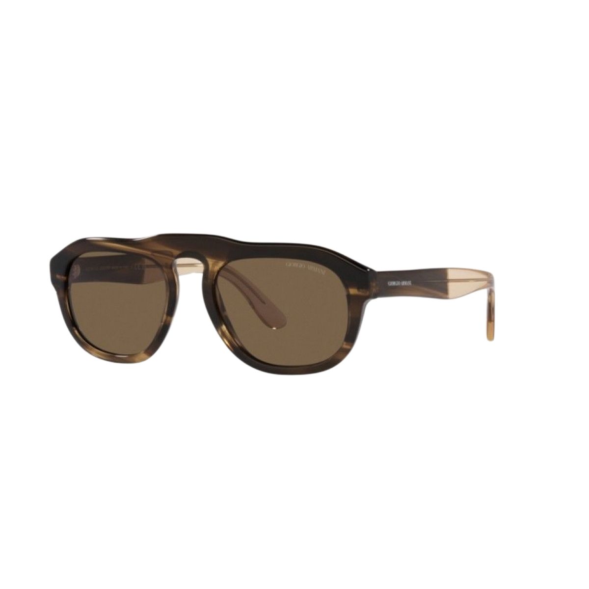 Sonnenbrille im Fliegerstil mit braunen Gläsern