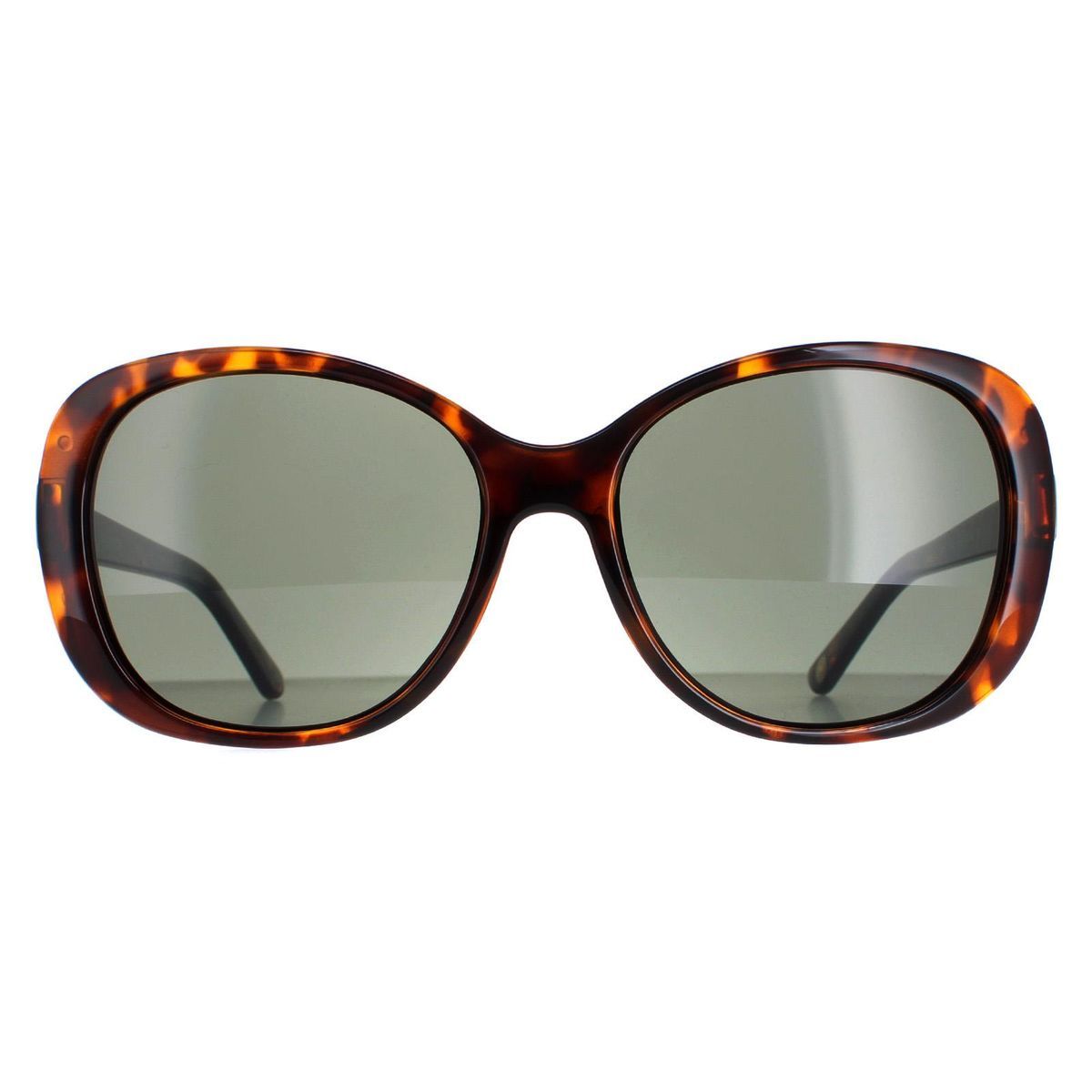 Ovale Sonnenbrille mit Schildpattmuster