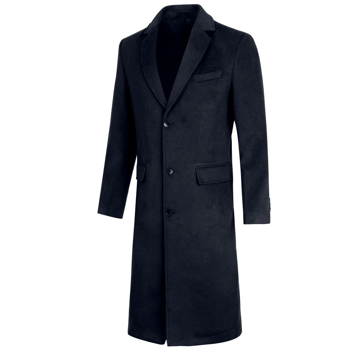 Klassischer Slim Fit Wollmantel