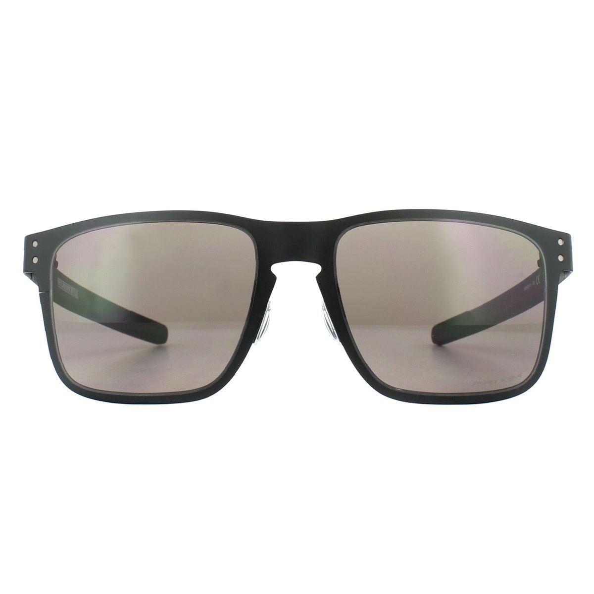 Rechteckige Unisex-Sonnenbrille in Matt Schwarz