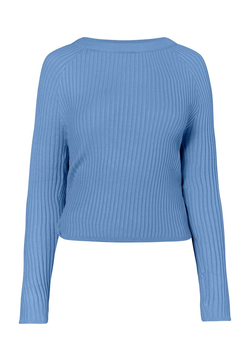 Gerippter Kurzpullover