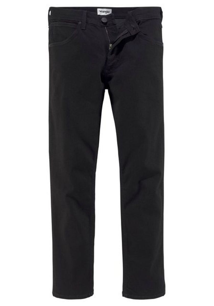 Klassische schwarze Regular Fit Jeans