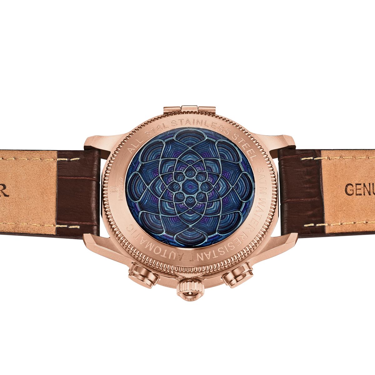 Automatikuhr mit Cloisonné-Emaille-Zifferblatt