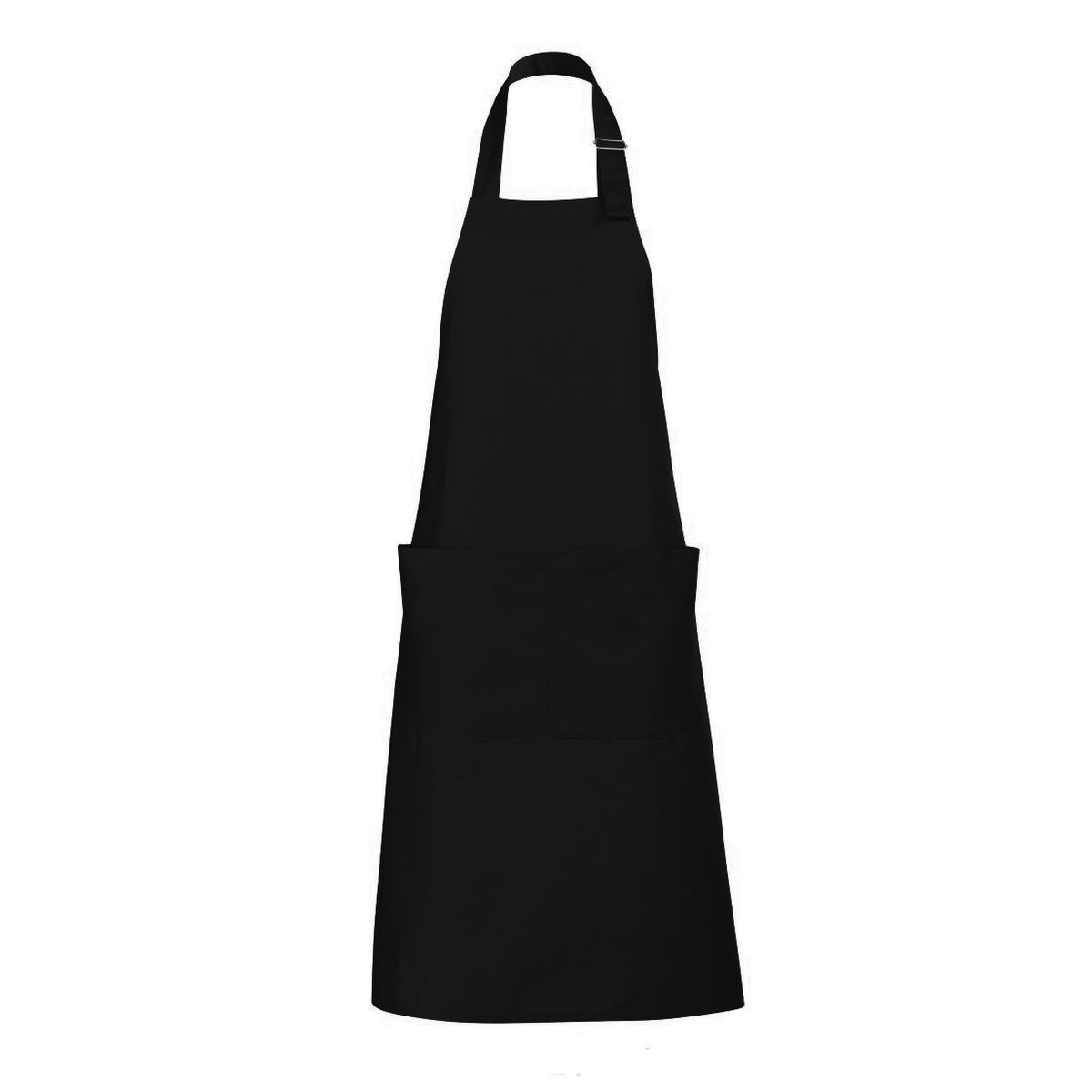 Lange Unisex Gastro-Schürze, Schwarz
