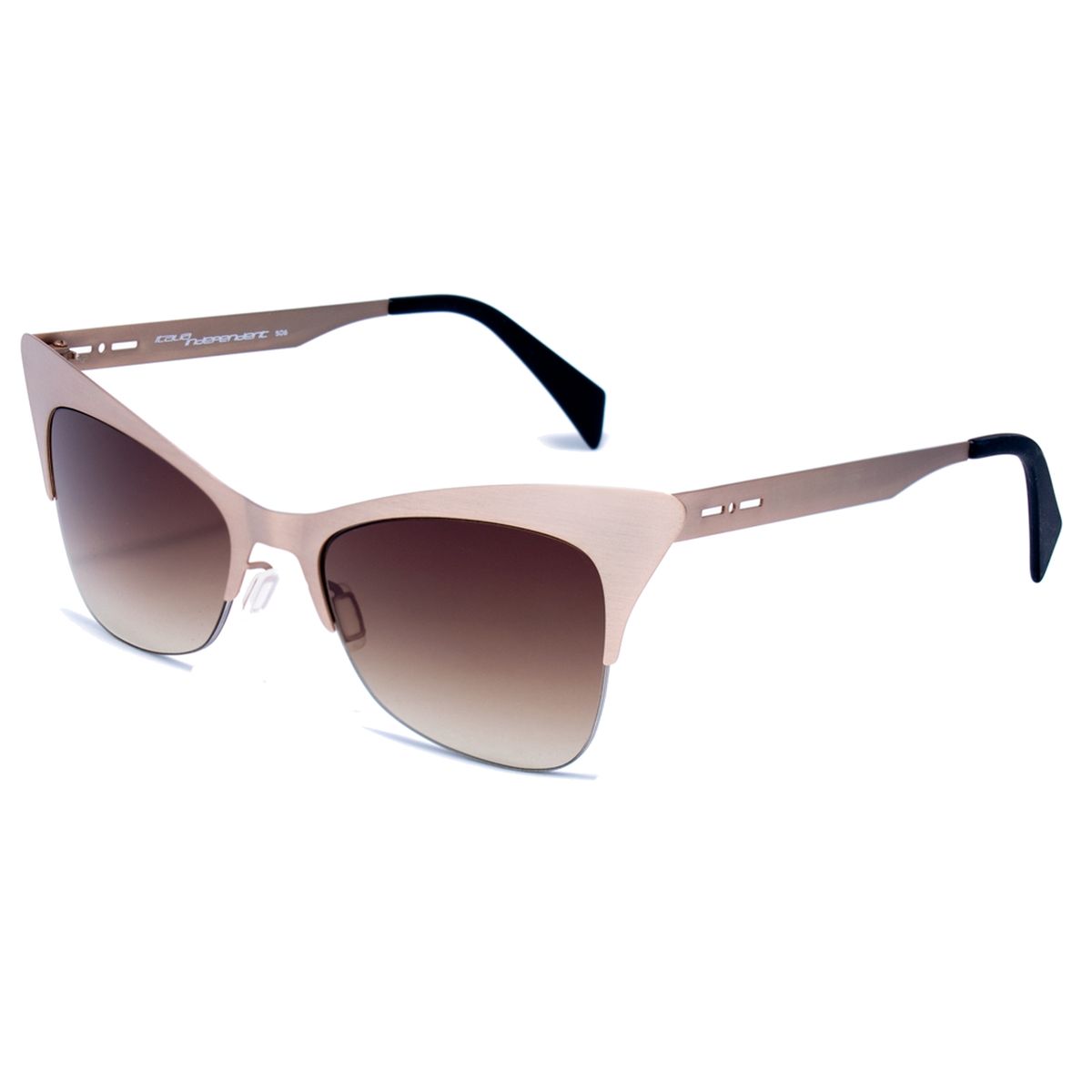Cat-Eye Sonnenbrille mit Metallrahmen