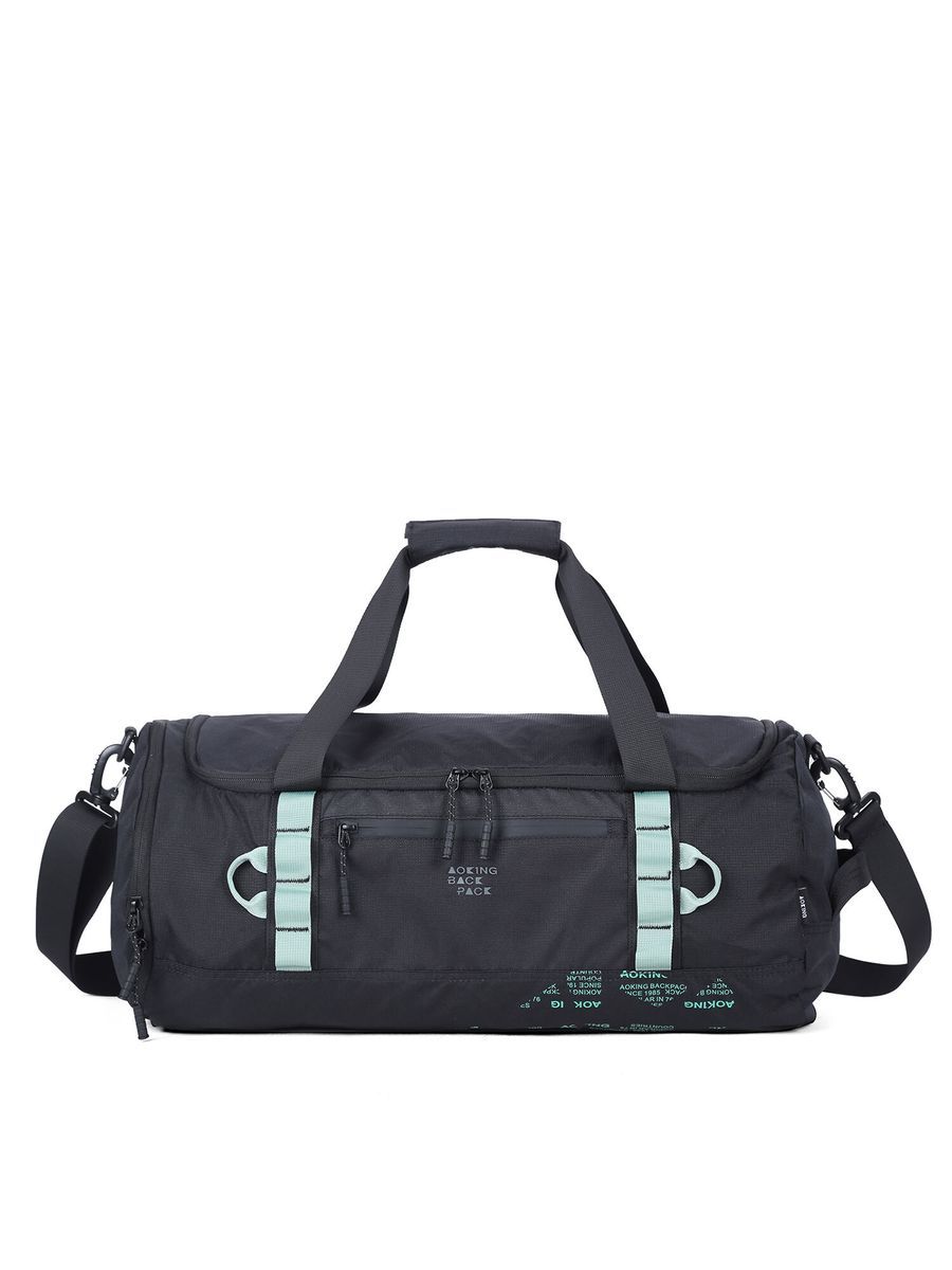 Unisex Schwarze Zylinder Reisetasche