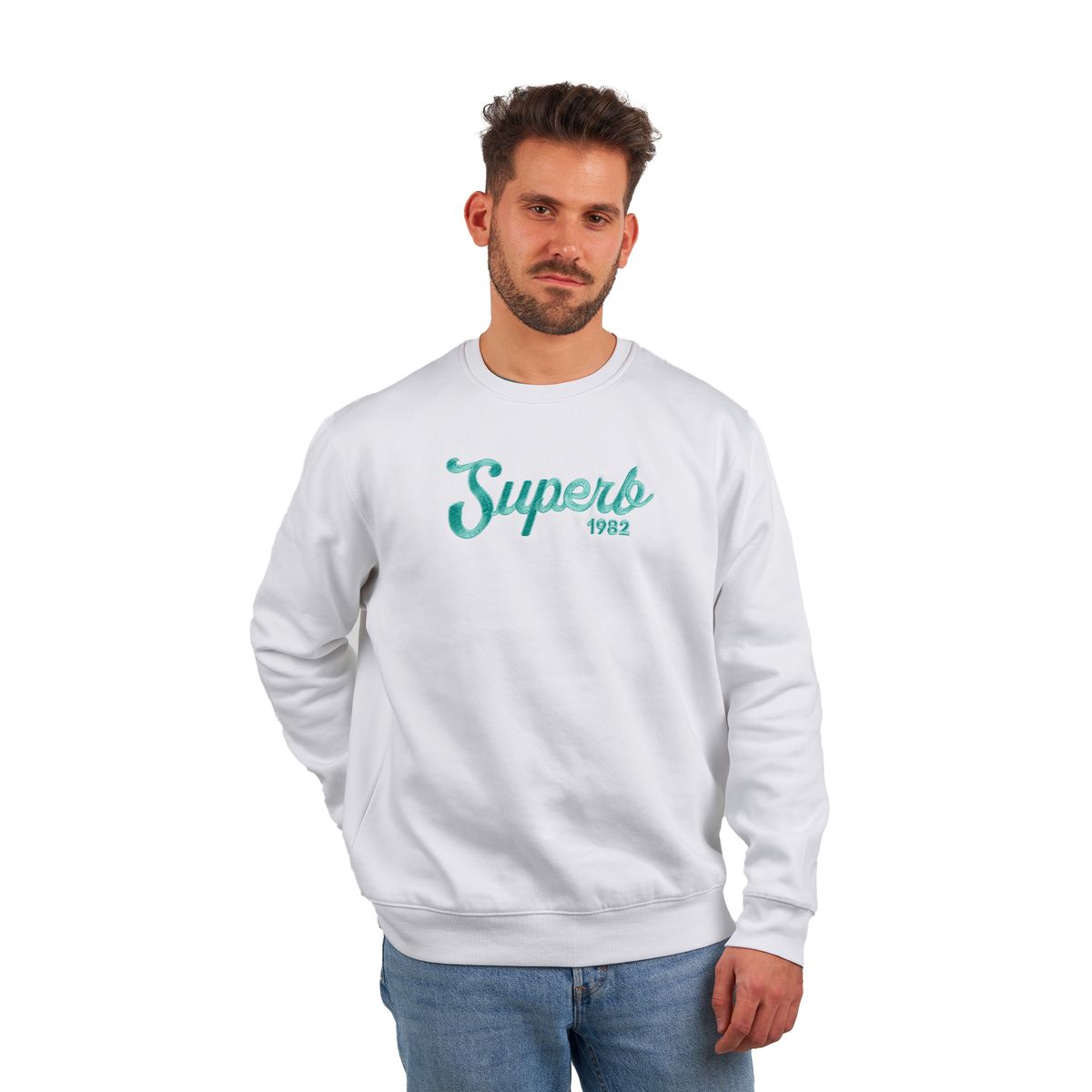 Klassisches Rundhals-Sweatshirt mit Grafikdruck