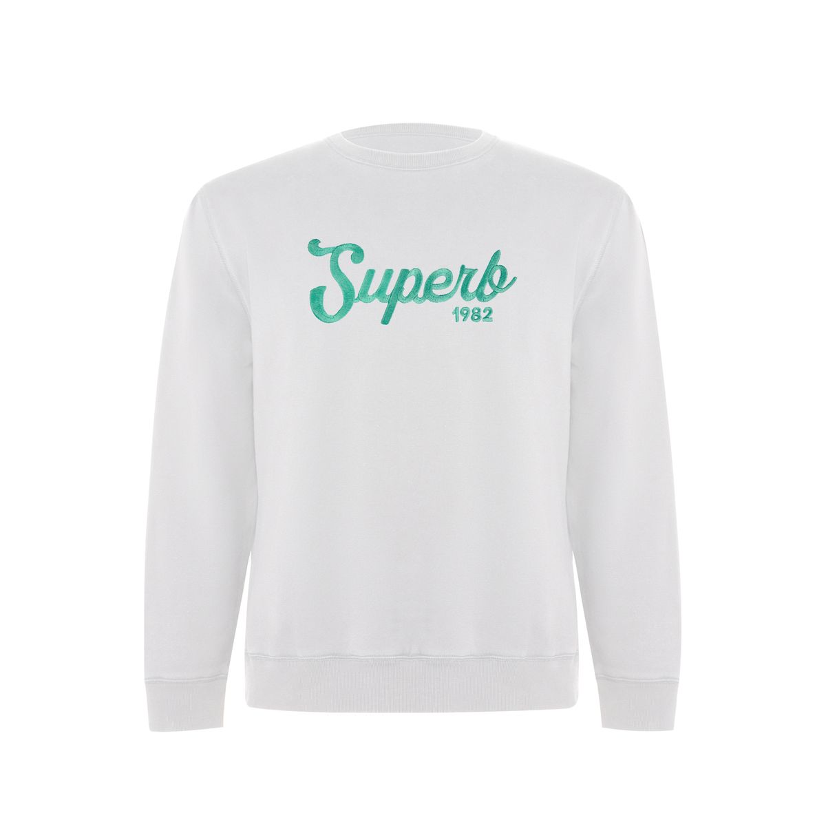 Besticktes Vintage-Sweatshirt mit Schreibschrift