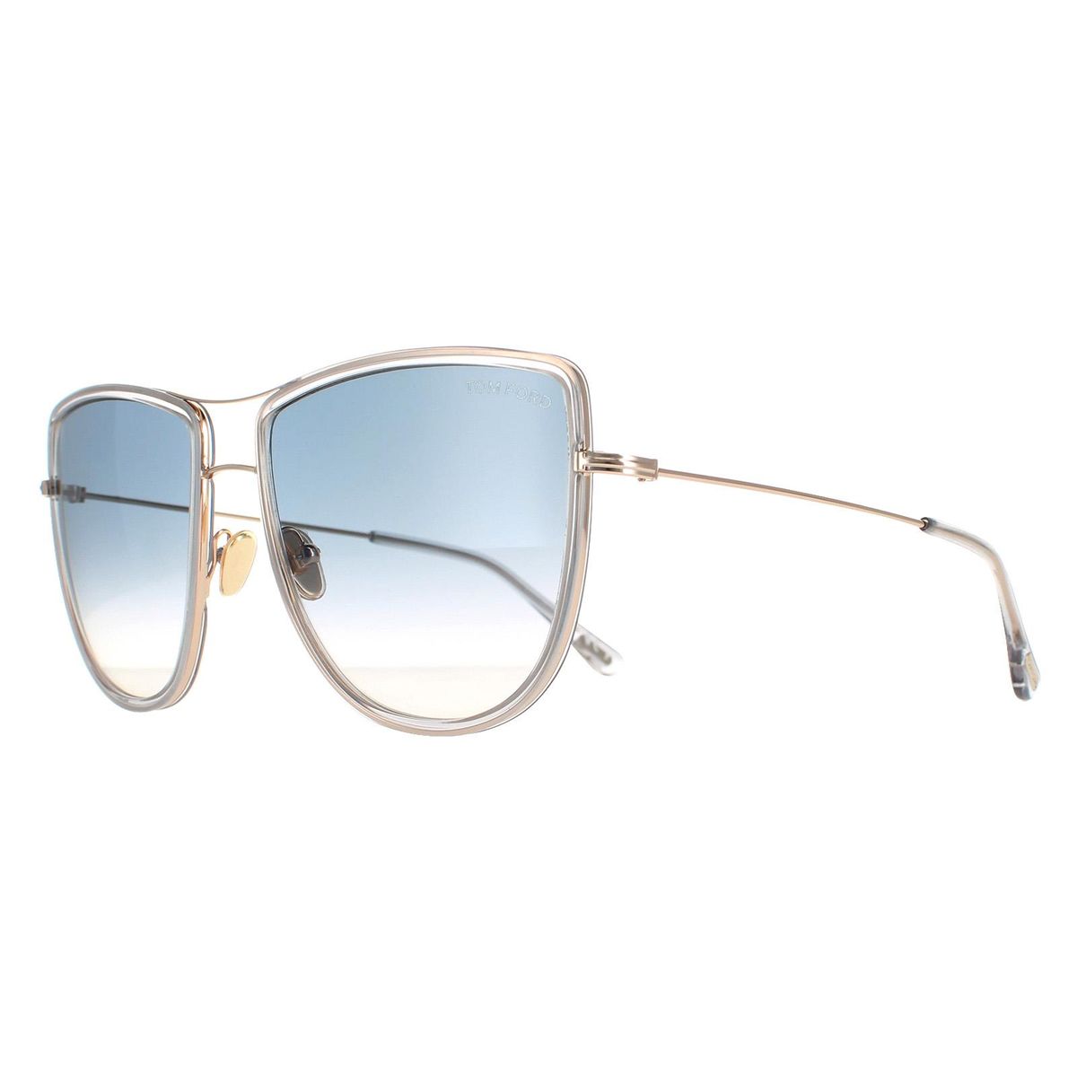 Tina Oversize-Aviator mit Doppelsteg-Farbverlauf