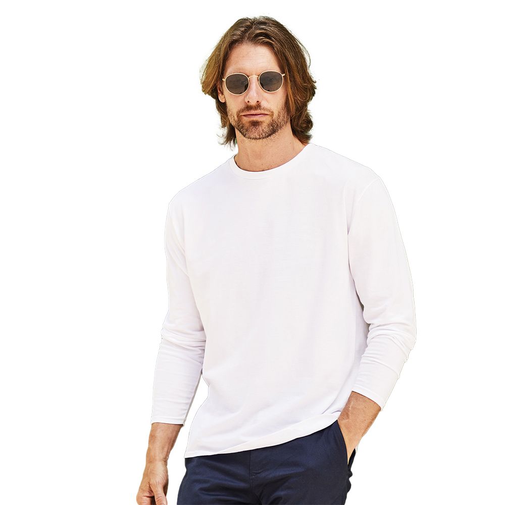 Essentielles langärmliges Baumwoll-T-Shirt