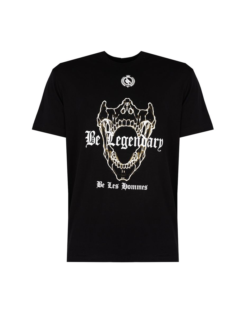 Baumwolljersey T-Shirt mit Grafikprint