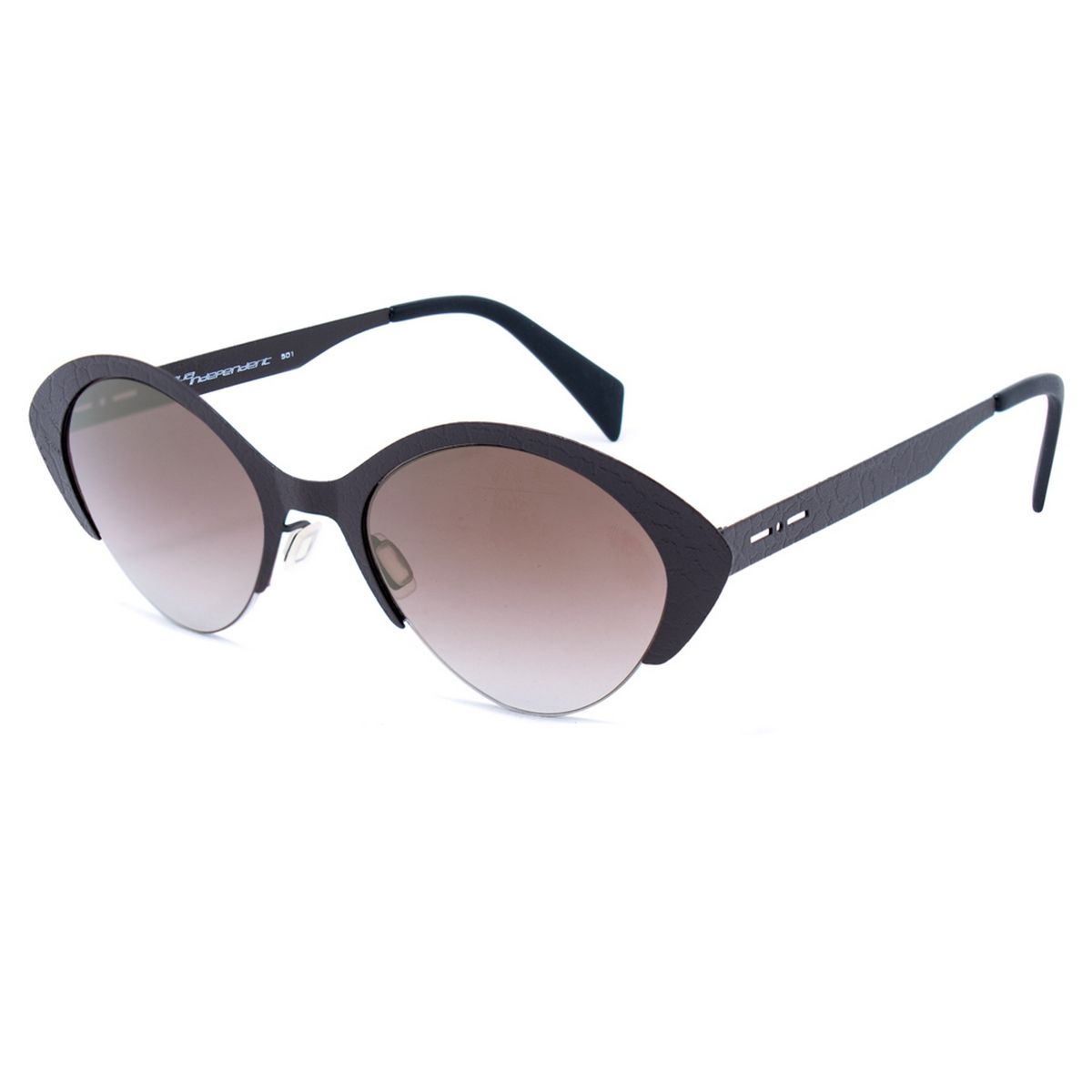 Cat-Eye Sonnenbrille mit Metallrahmen