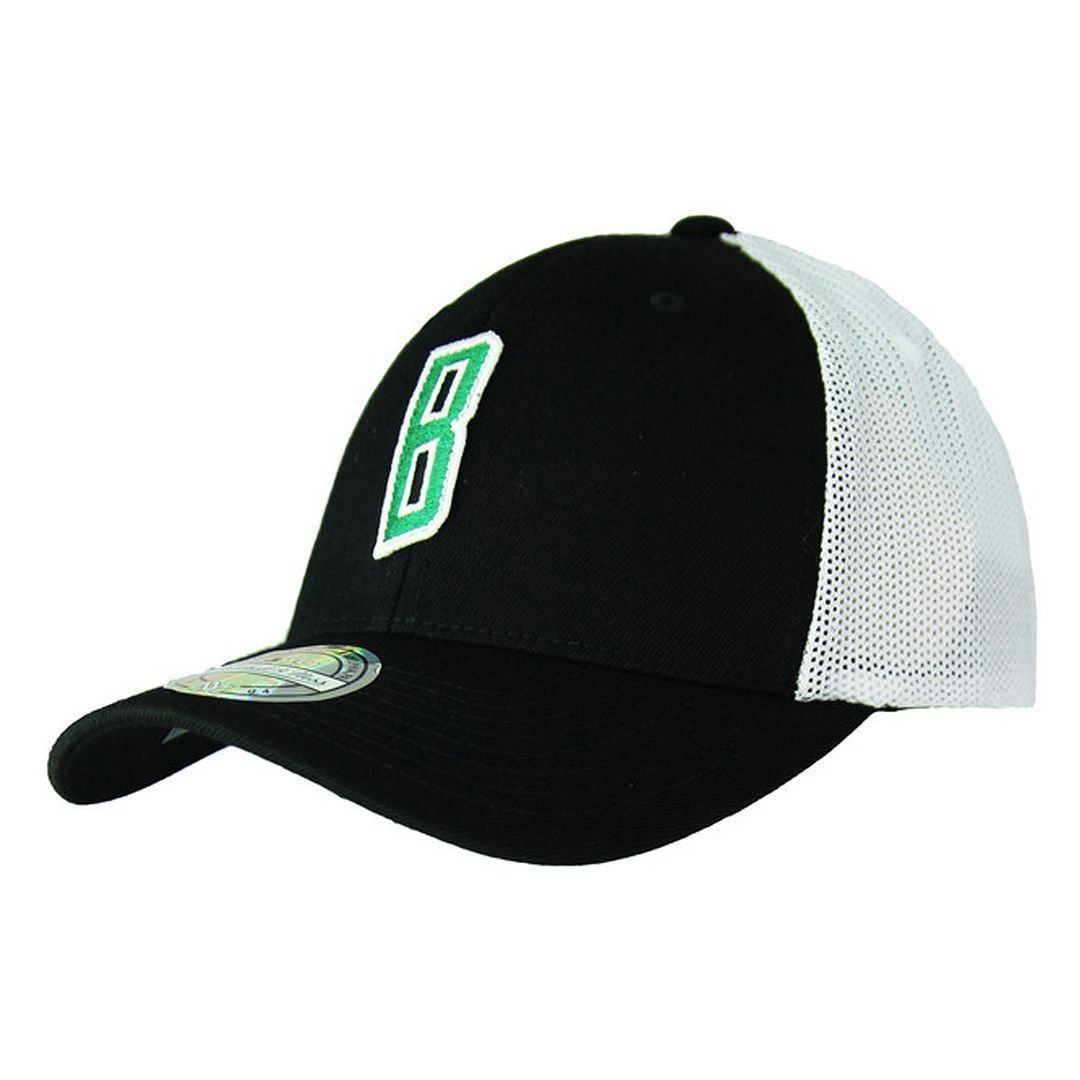 Schwarze Trucker Cap mit Buchstaben B