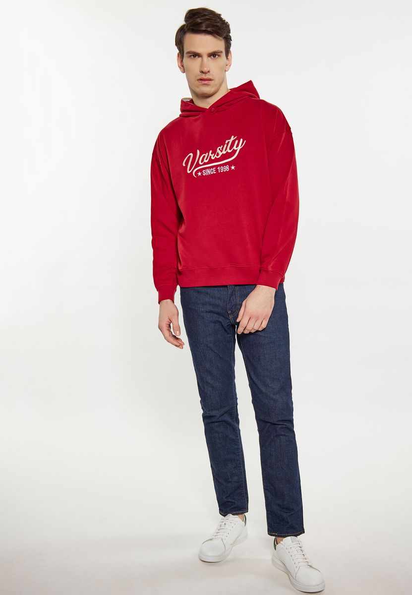 Hoodie mit Varsity-Grafikdruck