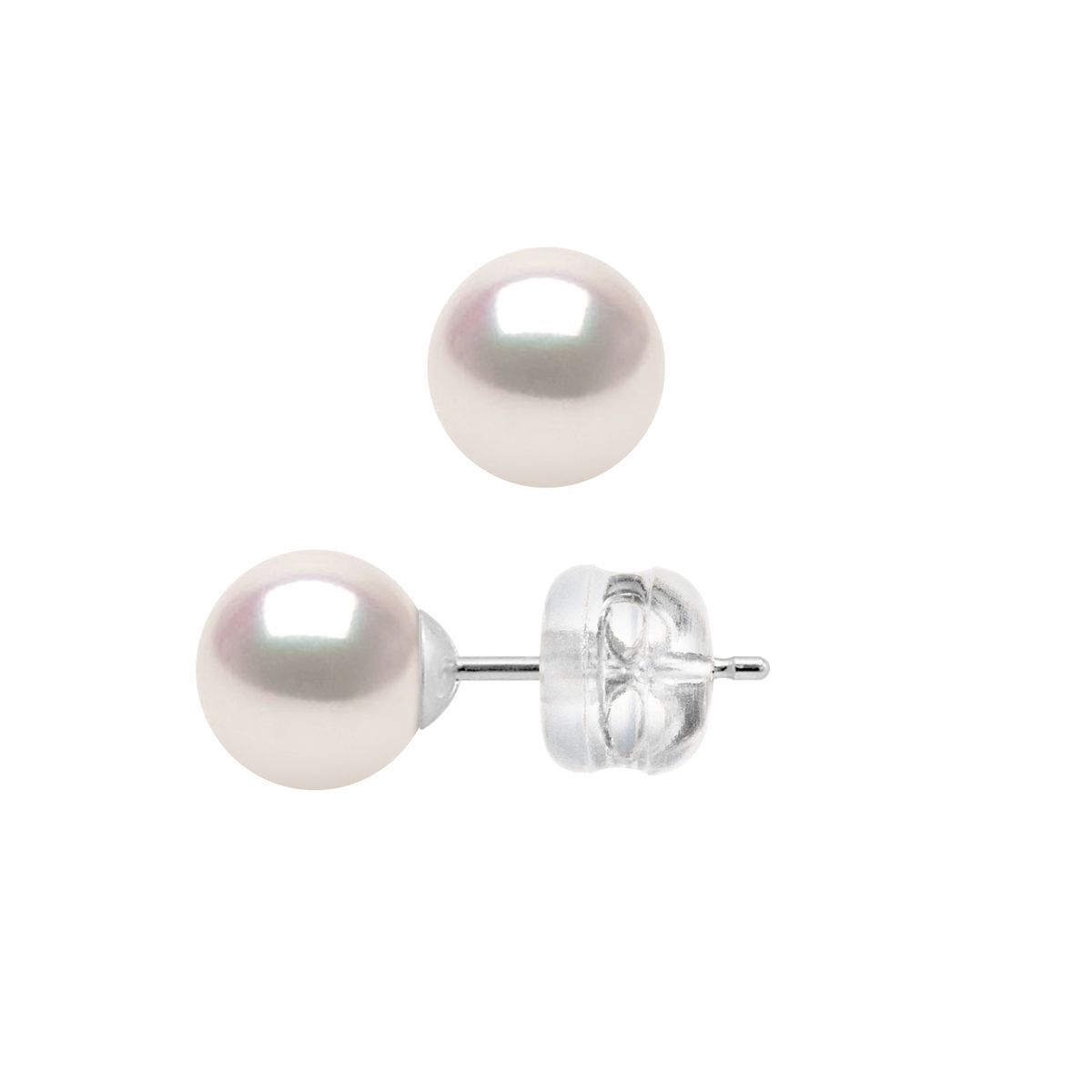 Elegante Akoya-Zuchtperlen-Ohrstecker