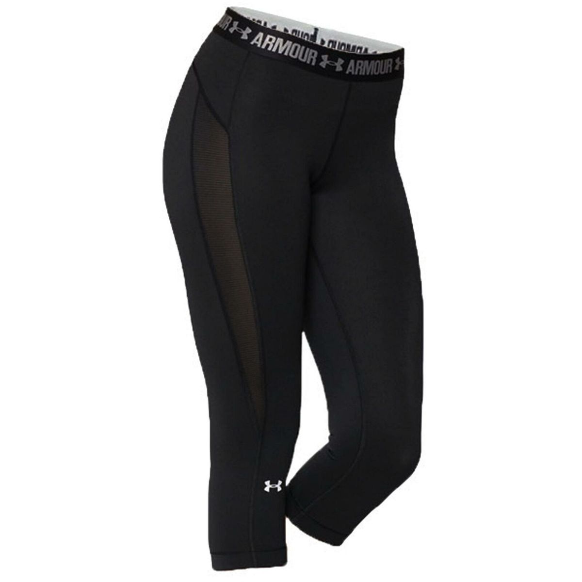 Under ArmourHeatgear Capri Leggings Enge Schwarz - Frauen