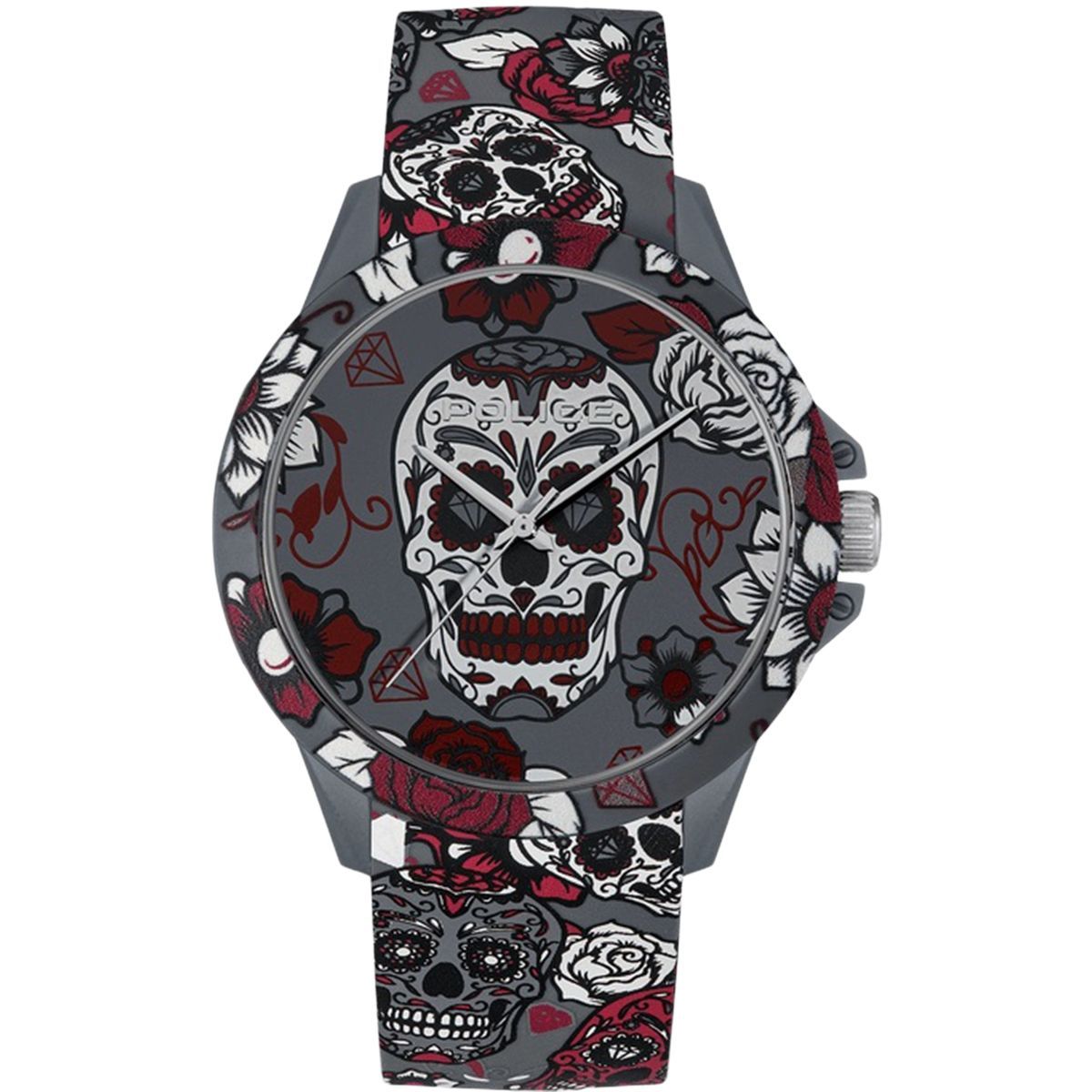 Modeuhr mit Totenkopf-Grafik