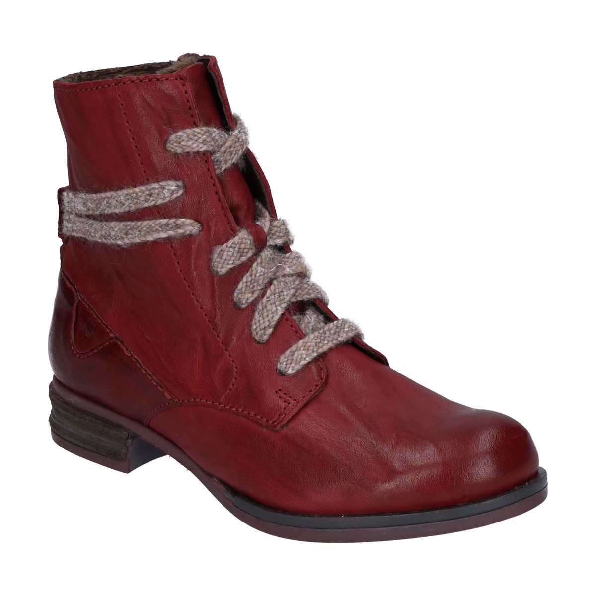 Rustikale Schnür-Boots aus Leder