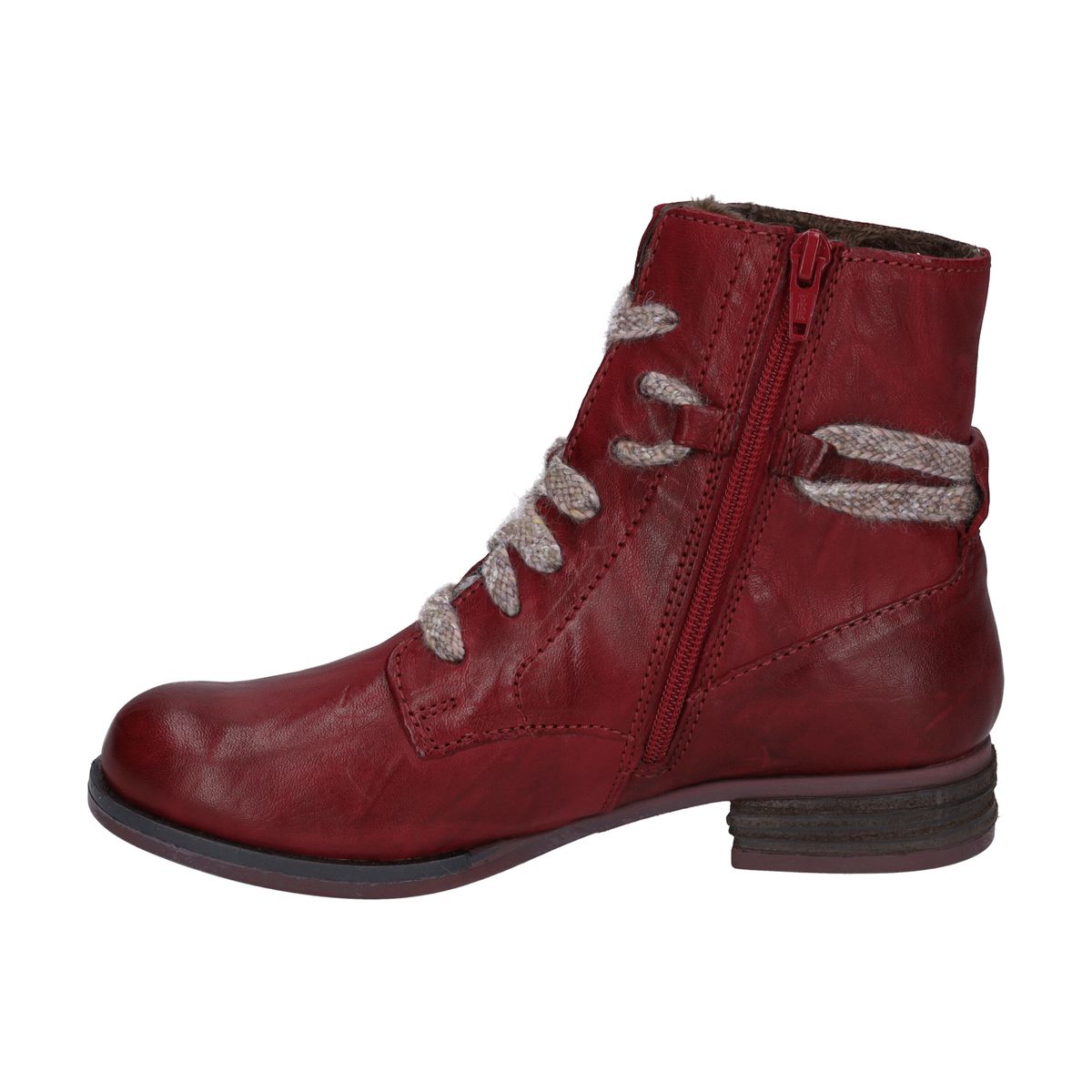 Rustikale Schnür-Boots aus Leder