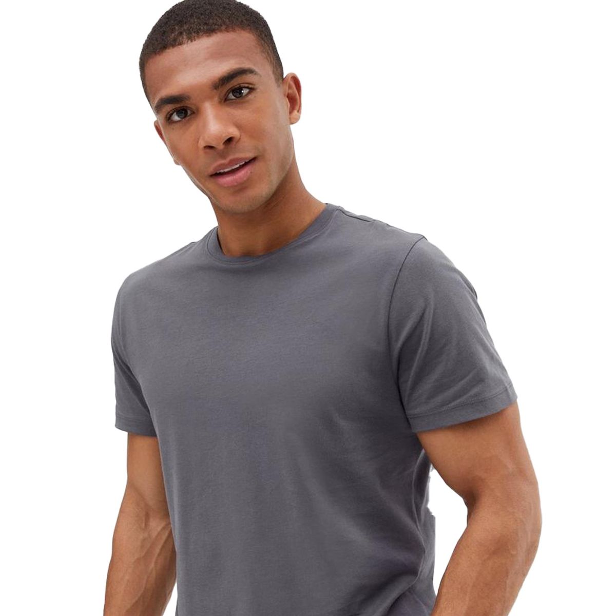 Basics Rundhals-T-Shirt aus Baumwolle